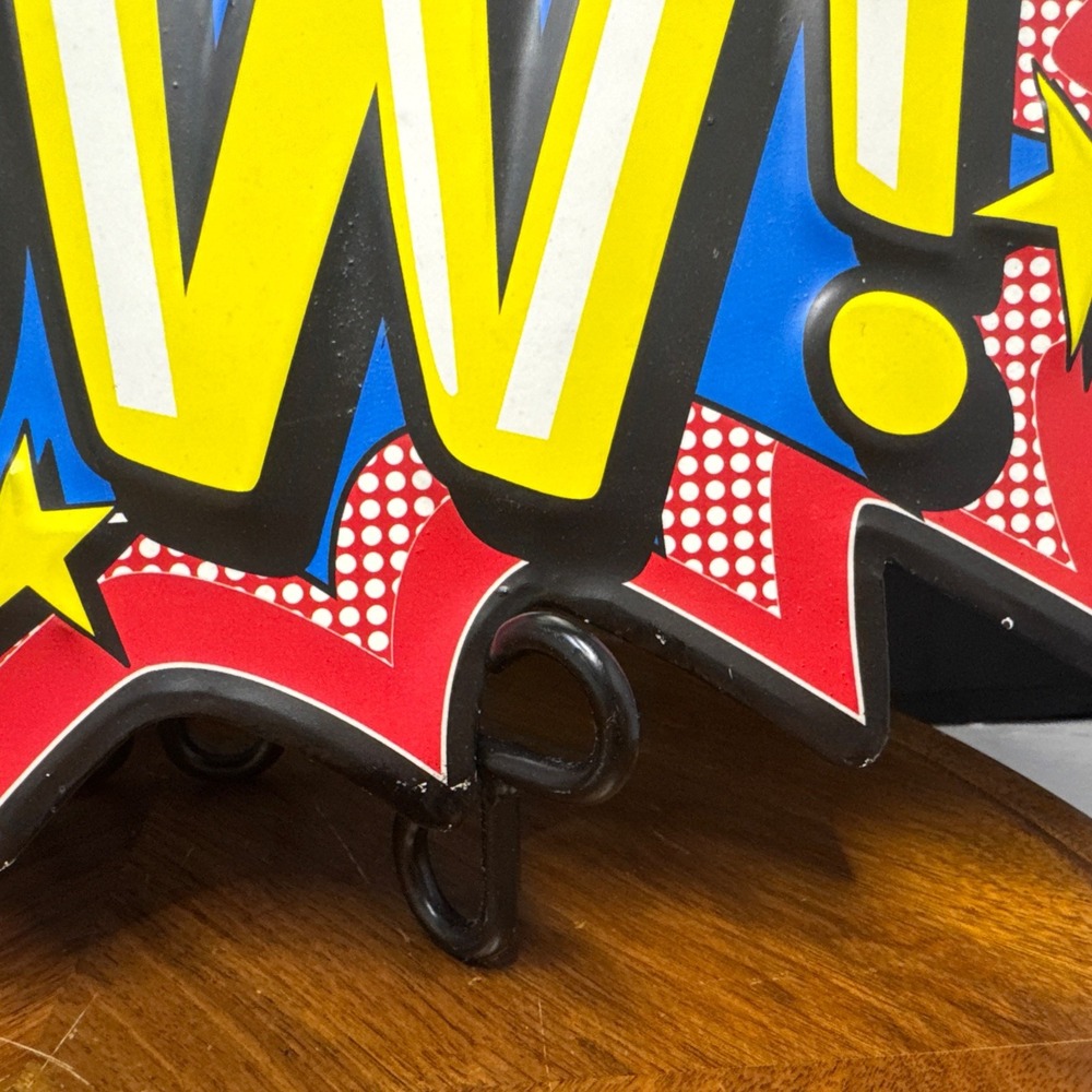 Lot Of 2 Superhero Tin Signs - Bang & Pow -Open Road Brands - Read Description - - Picture 6 of 16